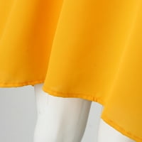 Ženska ležerna haljina za ljuljanje s izrezom u obliku slova u, jednobojna čipkasta haljina za ljuljanje kratkih