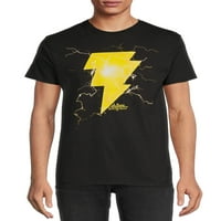 Black Adam Muška munja grafičke majice s kratkim rukavima, 2-pak, veličine S-3xl