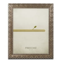 Umjetničko platno Christiana Jacksona Pinocchio, zlatni ukrašeni okvir