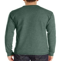 Muška bluza majice u boji, jednobojne ljetne majice, široki Muški pulover, ležerna majica dugih rukava, Zelena