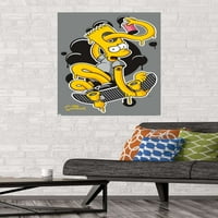 Zidni plakat Simpsonovi-Bart iskrivljeni klizač, 22.375 34