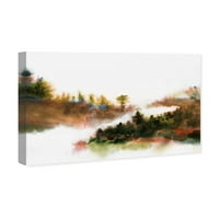 Wynwood Studio priroda i pejzažni zid umjetno platno tisak 'Pješački dan' Šumski pejzaži - smeđi, bijeli