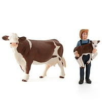 model goveda za uzgoj stoke za farmu, ukrasni Kreativni PVC atraktivna figurica Simental krave