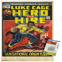 Comics oomph-Luke Cage - heroj za najam Naslovnica zidni poster s gumbima, 14.725 22.375