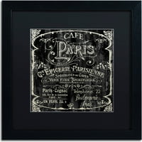 Zaštitni znak likovna umjetnost Paris Bistro Vi Canvas Art by Color Bakery, Black Matte, Crni okvir