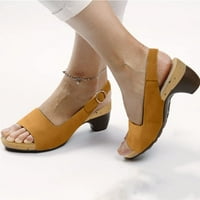 Sandale za žene elegantne udobne sandale s niskom petom s niskom petom