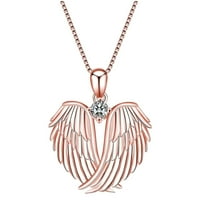 Anđeo ljubavi dama Ogrlica Privjesak Ogrlica nakit poklon za godišnjicu poklon od ružičastog zlata