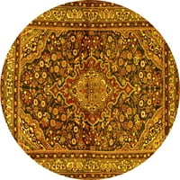 Tradicionalne perzijske prostirke žute boje koje se mogu prati u perilici rublja u obliku 5 inča