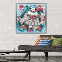 Hatsune Miku-plakat na zidu s ventilatorom, 22.375 34