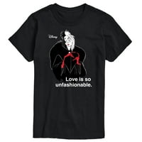 Disnei zlikovci-Cruella De Vil voli Nemodnu-mušku grafičku majicu kratkih rukava