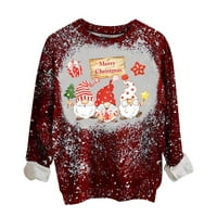 božićne trenirke u donjem rublju, ženske zimske božićne klasične pulovere s okruglim vratom s printom, odjeća
