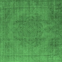 Ahgly Company zatvoreni pravokutnik Orijentalni smaragdni zeleni prostirci za industrijsku površinu, 6 '9'