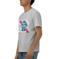 Muške pabst plave vrpce klasične službene majice majice modna majica srednje sive