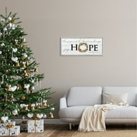 Radost, nada i mir božićni vijenac Svečana slika u sivom okviru umjetnički tisak zidna umjetnost