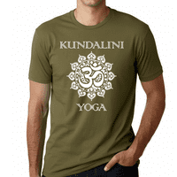 Premium muške majice kundalini joga za muškarce vintage om kundalini joga košulja