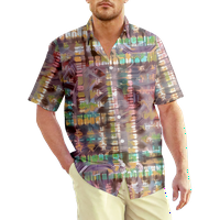 Muška košulja Tradicionalni uzorak Print Moderna grafička majica za tisak meke umjetnosti za prijatelje za svakodnevno