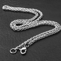 Muška ogrlica od pšeničnog lanca od nehrđajućeg čelika za muškarce pribor za nakit