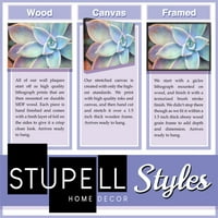 Stupell Industries Texas uzorak siva američka državna dizajnerska platna zidna umjetnost Ziwei Li