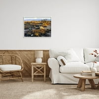 Mountain View pustinjska vegetacijski krajolik fotografija bijela uokvirena umjetnička print zidna umjetnost