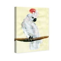 Wynwood Studio životinje zidne umjetničke platnene ptice 'Lady Cockatoo' - žuta, bijela