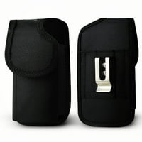 Izdržljiva Najlonska torbica s petljom za pričvršćivanje remena za remen s torbicom za bateriju u crnoj boji