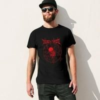 Death metal mrtvorođeni embrij kostur Vintage majica Muška pamučna klasična majica s okruglim vratom i kratkim