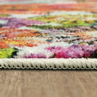 Mohawk Home prizmatični cvjetovi Rainbow Suvremeni cvjetni precizni tiskani tepih, 8'x10 ', krema i ružičasta
