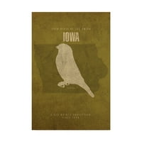 Zaštitni znak likovna umjetnost 'Državna životinjska Iowa' platno umjetnost Red Atlasa dizajna