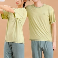 Dječja čvrsta boja majica s kratkim rukavima + hlače ljetne dnevne ležerne odjeće za kućnu odjeću